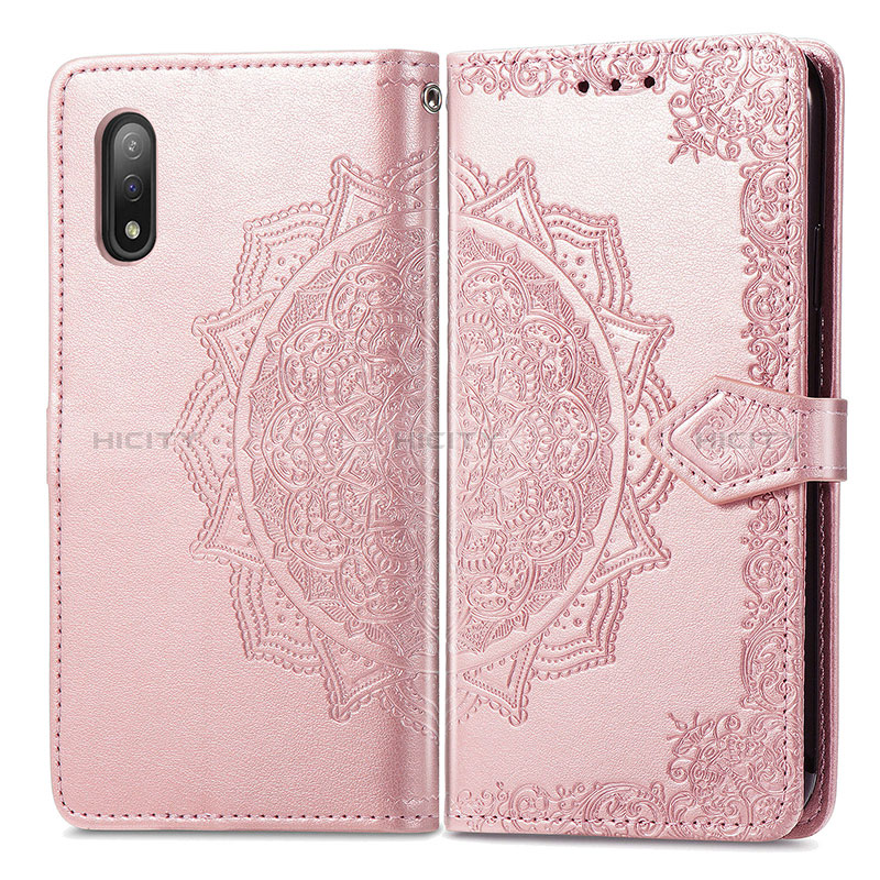 Coque Portefeuille Motif Fantaisie Livre Cuir Etui Clapet pour Sony Xperia Ace II SO-41B Plus