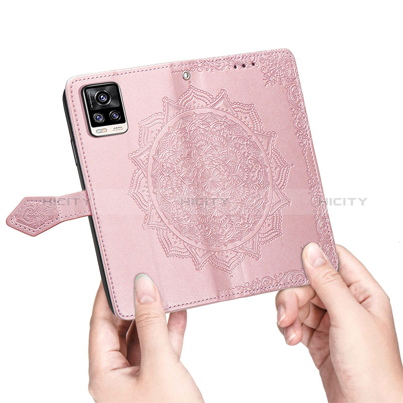 Coque Portefeuille Motif Fantaisie Livre Cuir Etui Clapet pour Vivo V20 Plus