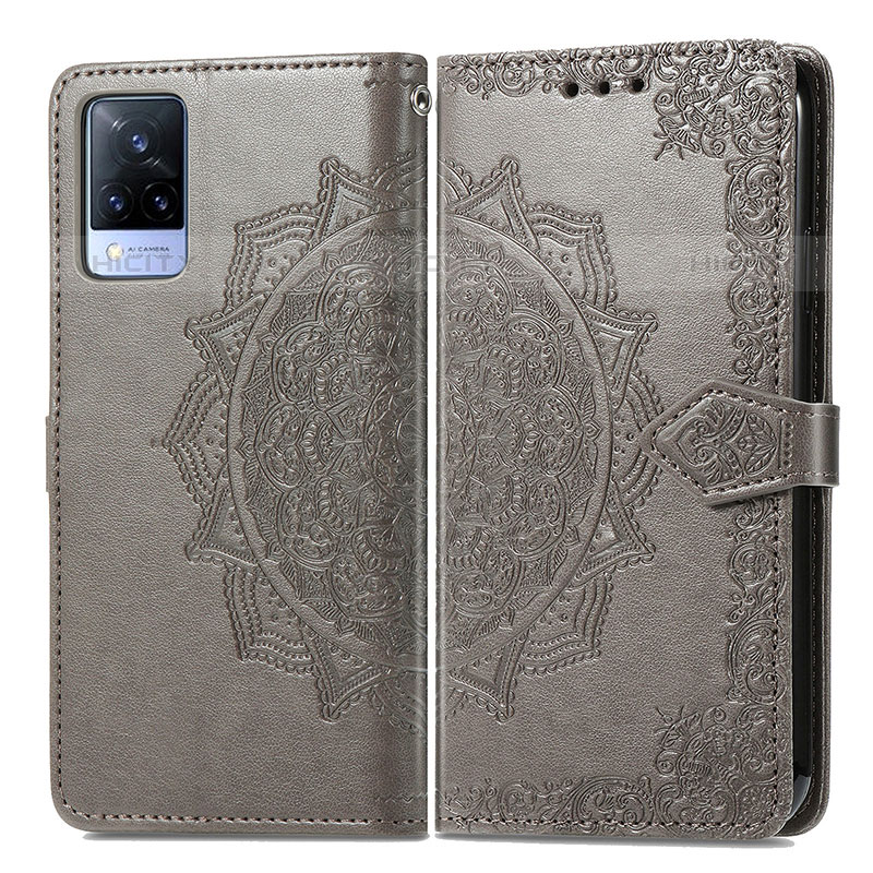 Coque Portefeuille Motif Fantaisie Livre Cuir Etui Clapet pour Vivo V21s 5G Plus