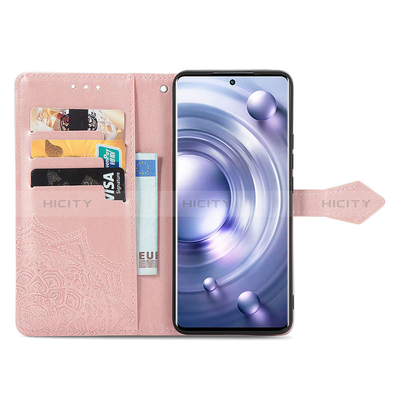 Coque Portefeuille Motif Fantaisie Livre Cuir Etui Clapet pour Vivo X80 Pro 5G Plus