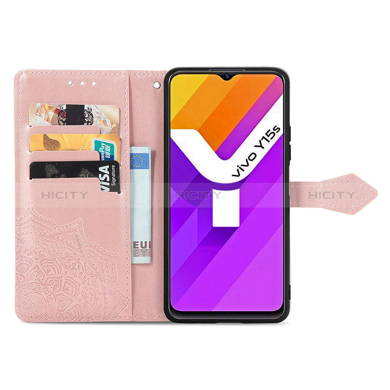 Coque Portefeuille Motif Fantaisie Livre Cuir Etui Clapet pour Vivo Y10 Plus