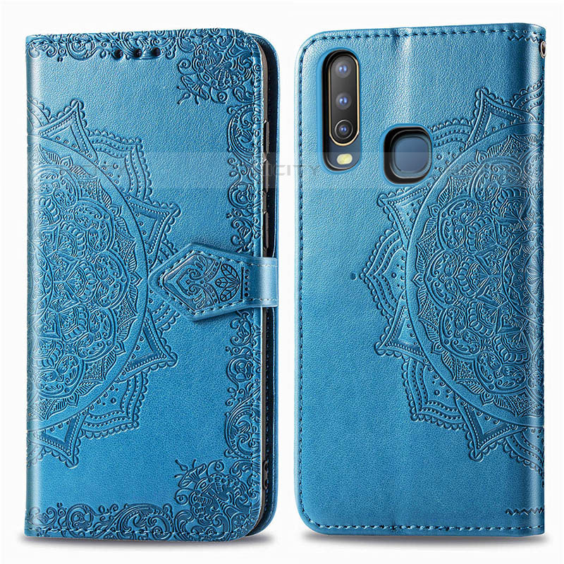 Coque Portefeuille Motif Fantaisie Livre Cuir Etui Clapet pour Vivo Y12 Plus