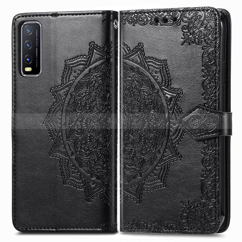 Coque Portefeuille Motif Fantaisie Livre Cuir Etui Clapet pour Vivo Y12G Plus