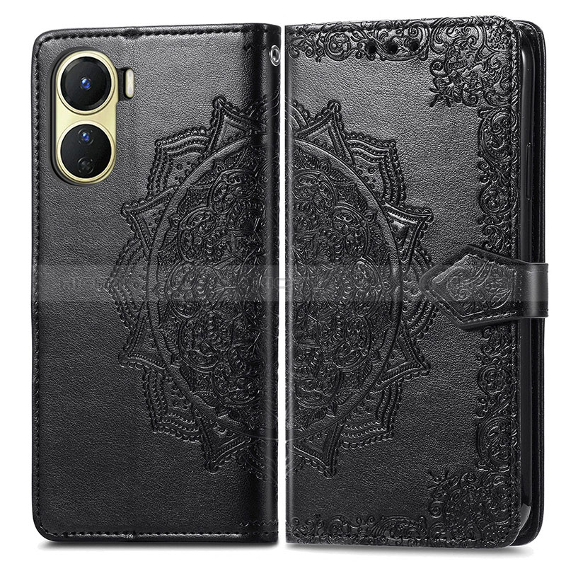 Coque Portefeuille Motif Fantaisie Livre Cuir Etui Clapet pour Vivo Y16 Plus