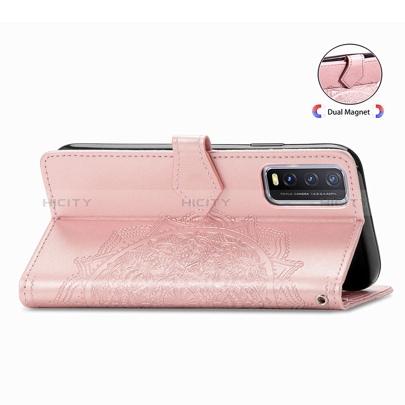 Coque Portefeuille Motif Fantaisie Livre Cuir Etui Clapet pour Vivo Y20 (2021) Plus