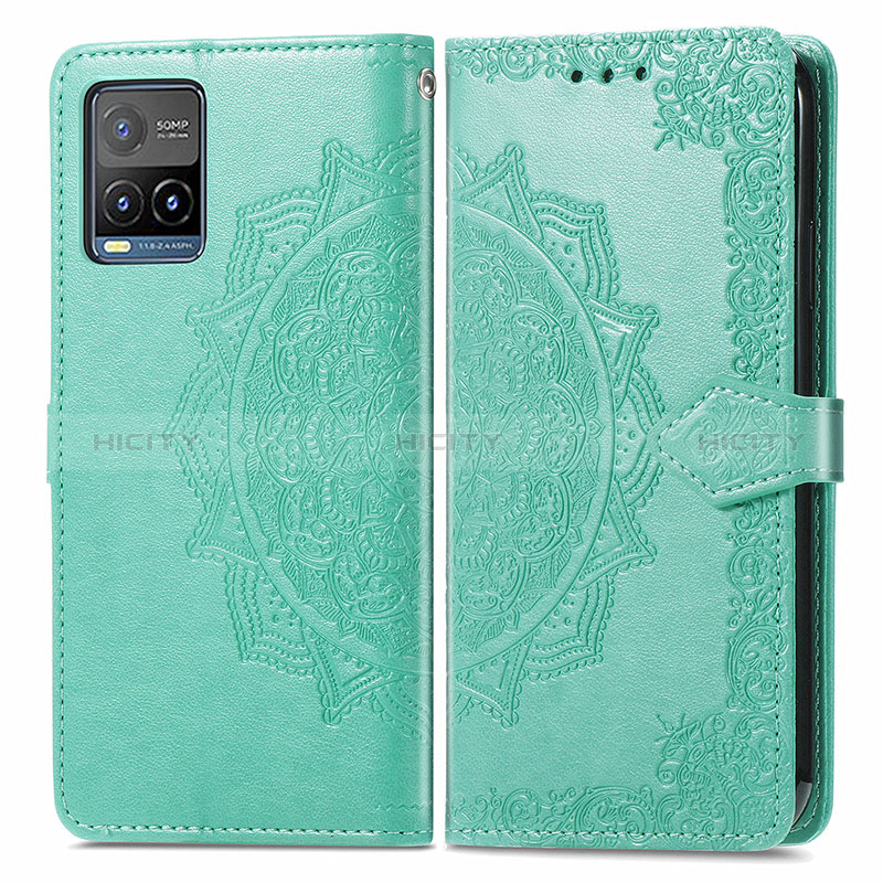 Coque Portefeuille Motif Fantaisie Livre Cuir Etui Clapet pour Vivo Y21 Plus