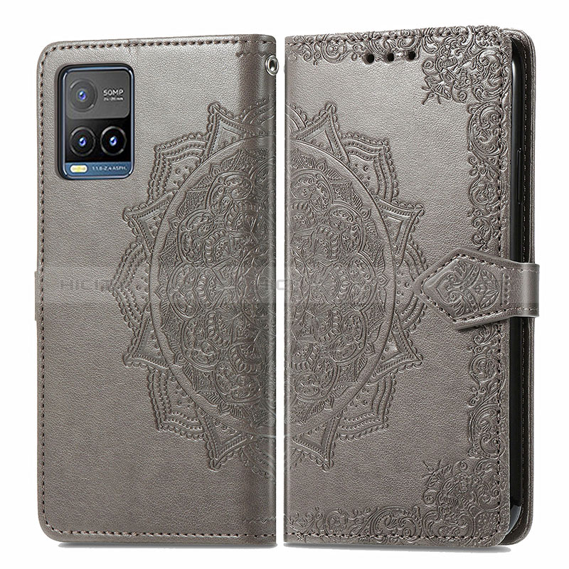 Coque Portefeuille Motif Fantaisie Livre Cuir Etui Clapet pour Vivo Y21a Plus