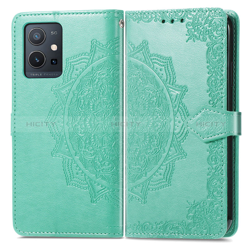 Coque Portefeuille Motif Fantaisie Livre Cuir Etui Clapet pour Vivo Y33e 5G Plus