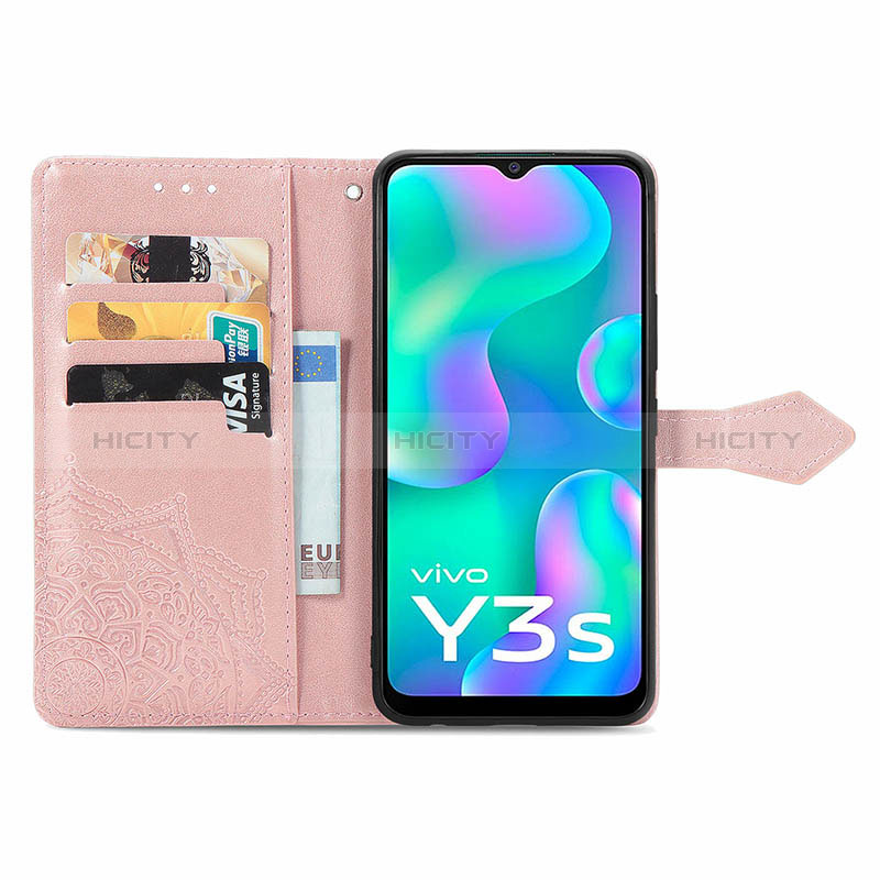 Coque Portefeuille Motif Fantaisie Livre Cuir Etui Clapet pour Vivo Y3s (2021) Plus