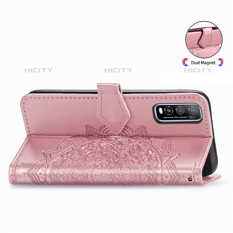 Coque Portefeuille Motif Fantaisie Livre Cuir Etui Clapet pour Vivo Y70S 5G Plus