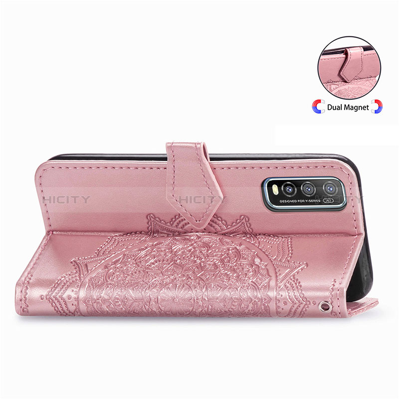 Coque Portefeuille Motif Fantaisie Livre Cuir Etui Clapet pour Vivo Y70t 5G Plus