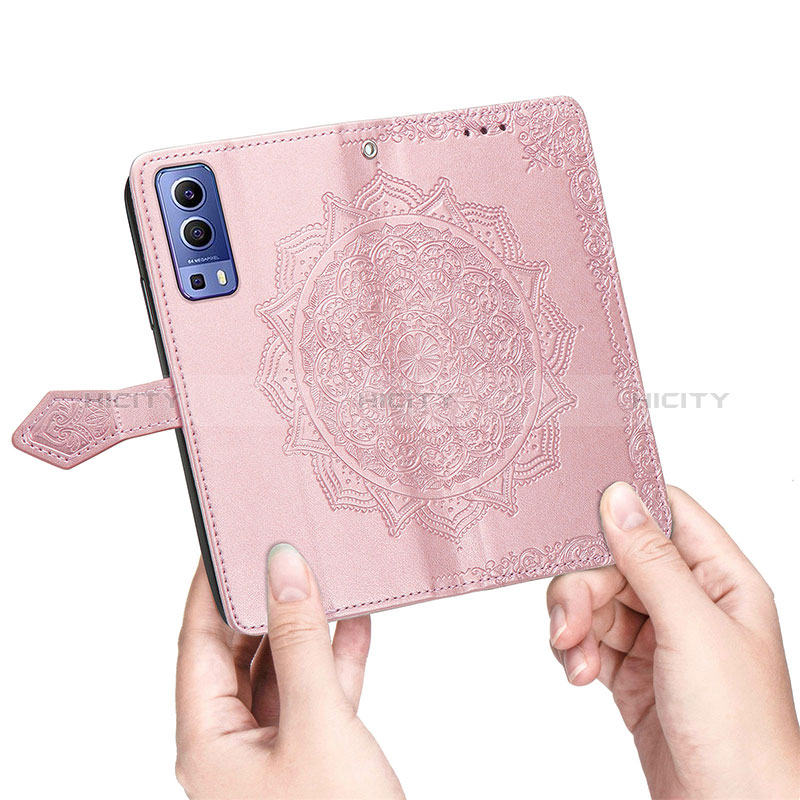 Coque Portefeuille Motif Fantaisie Livre Cuir Etui Clapet pour Vivo Y72 5G Plus