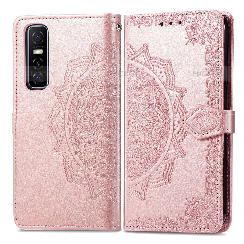 Coque Portefeuille Motif Fantaisie Livre Cuir Etui Clapet pour Vivo Y73s 5G Plus