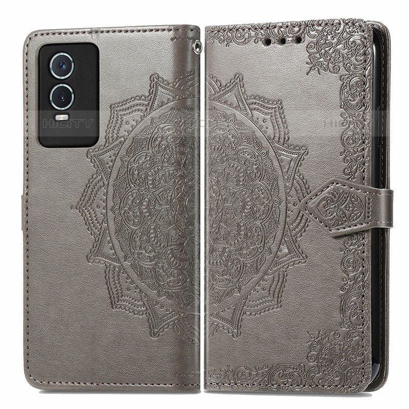 Coque Portefeuille Motif Fantaisie Livre Cuir Etui Clapet pour Vivo Y74s 5G Plus