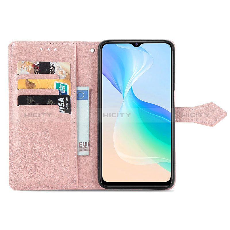 Coque Portefeuille Motif Fantaisie Livre Cuir Etui Clapet pour Vivo Y76 5G Plus