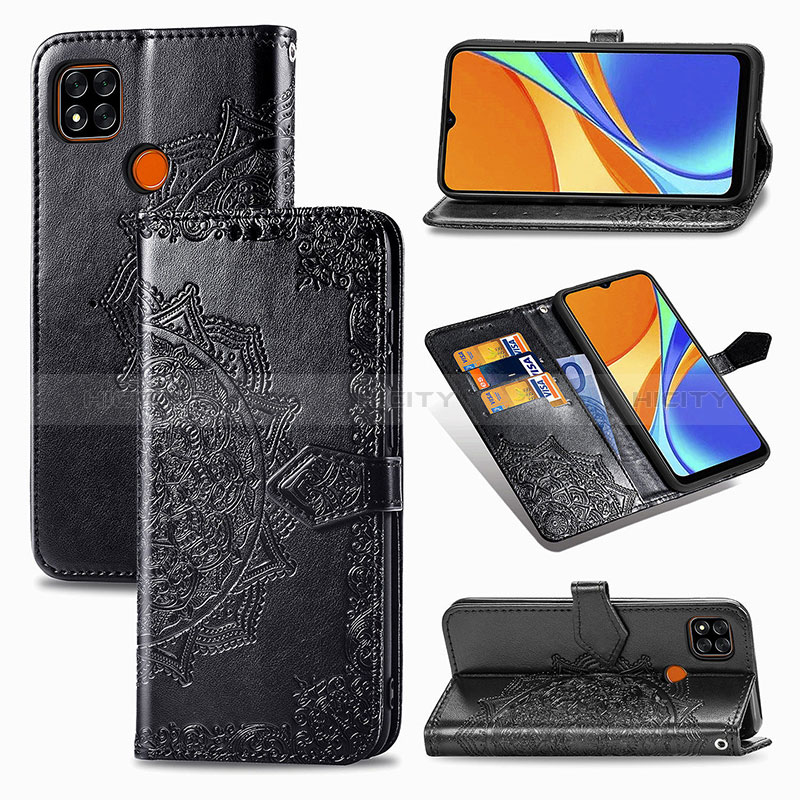 Coque Portefeuille Motif Fantaisie Livre Cuir Etui Clapet pour Xiaomi POCO C3 Plus