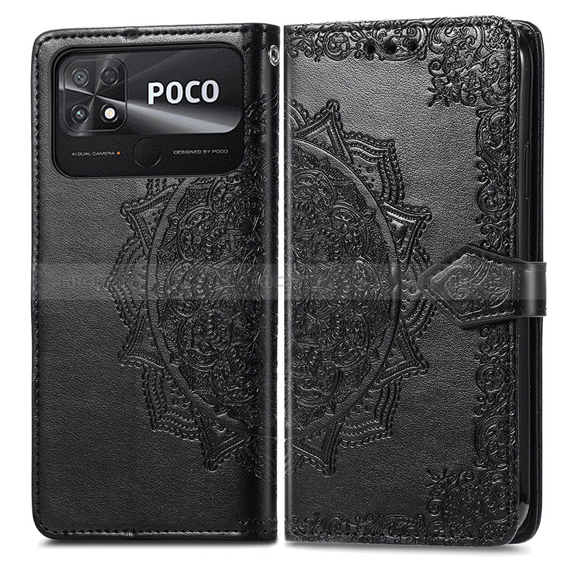 Coque Portefeuille Motif Fantaisie Livre Cuir Etui Clapet pour Xiaomi Poco C40 Plus