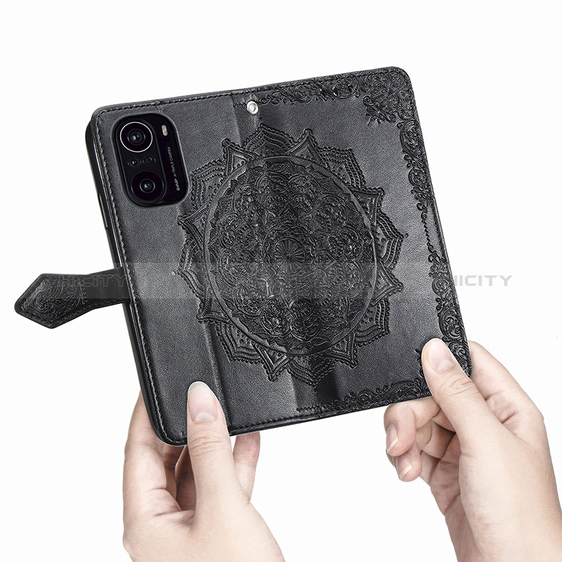 Coque Portefeuille Motif Fantaisie Livre Cuir Etui Clapet pour Xiaomi Poco F3 5G Plus