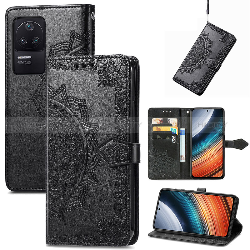 Coque Portefeuille Motif Fantaisie Livre Cuir Etui Clapet pour Xiaomi Poco F4 5G Plus