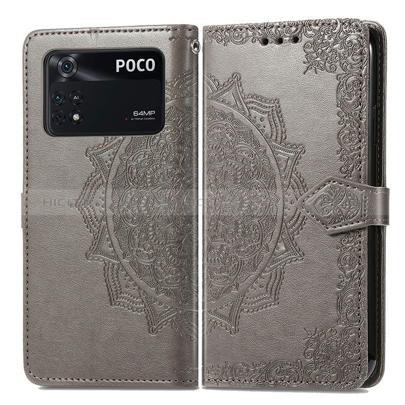 Coque Portefeuille Motif Fantaisie Livre Cuir Etui Clapet pour Xiaomi Poco M4 Pro 4G Plus