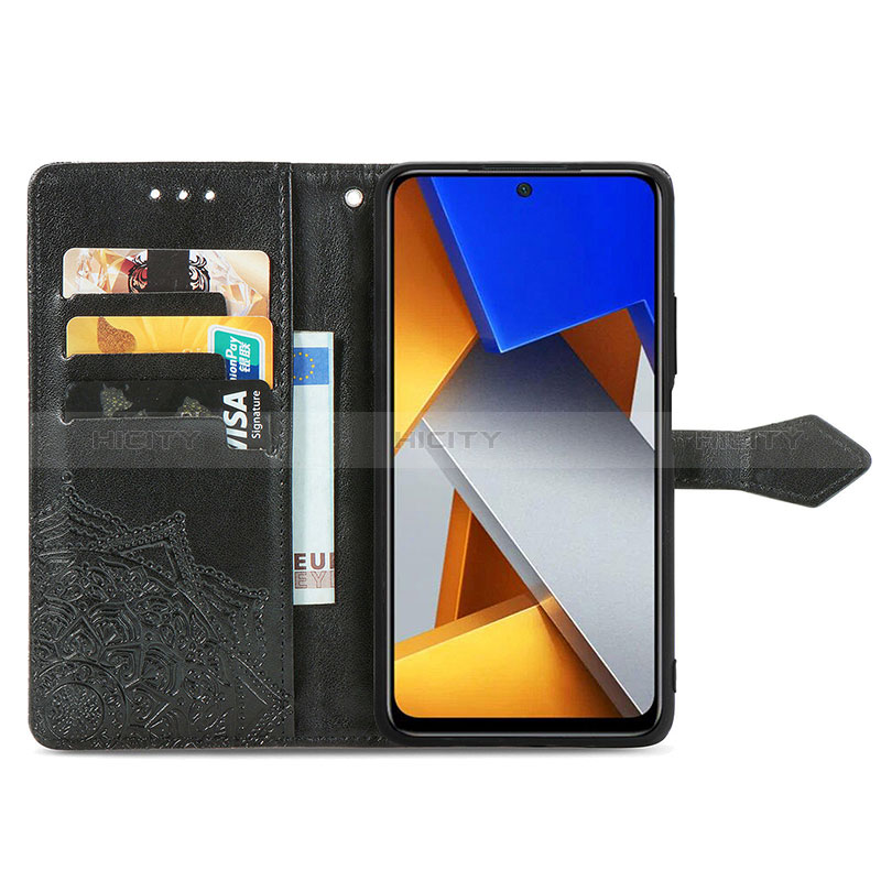 Coque Portefeuille Motif Fantaisie Livre Cuir Etui Clapet pour Xiaomi Poco M4 Pro 4G Plus