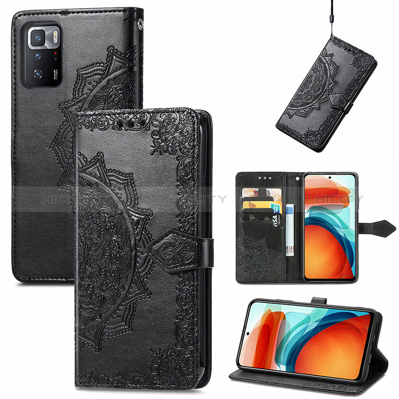 Coque Portefeuille Motif Fantaisie Livre Cuir Etui Clapet pour Xiaomi Poco X3 GT 5G Plus