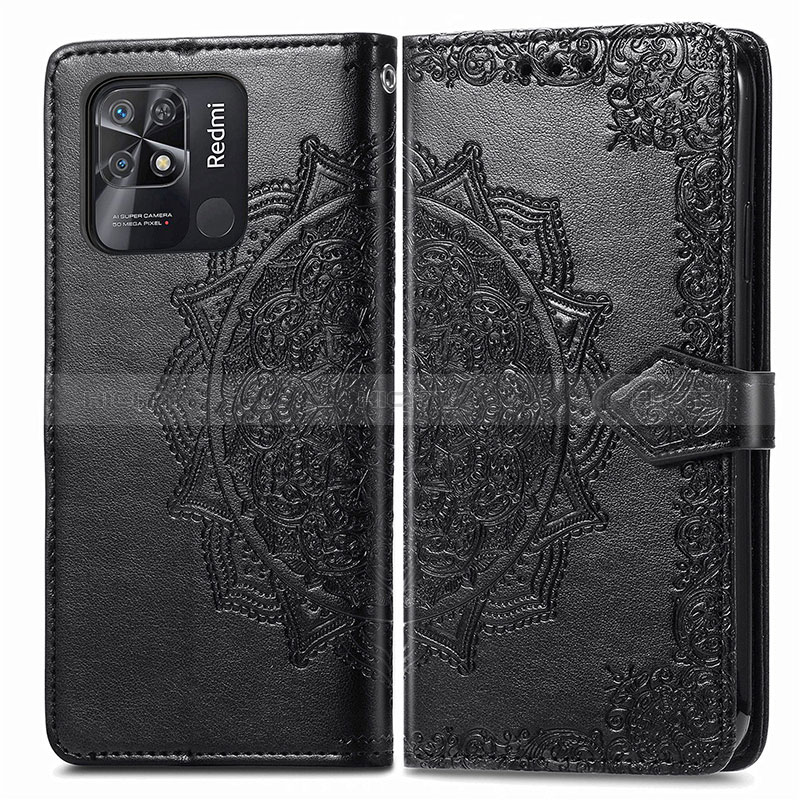 Coque Portefeuille Motif Fantaisie Livre Cuir Etui Clapet pour Xiaomi Redmi 10 India Plus