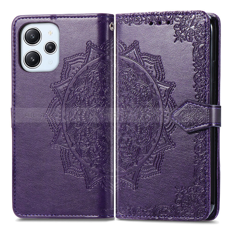 Coque Portefeuille Motif Fantaisie Livre Cuir Etui Clapet pour Xiaomi Redmi 12 4G Plus