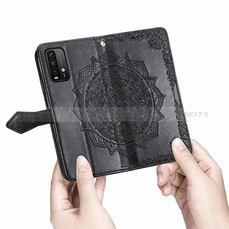 Coque Portefeuille Motif Fantaisie Livre Cuir Etui Clapet pour Xiaomi Redmi 9 Power Plus