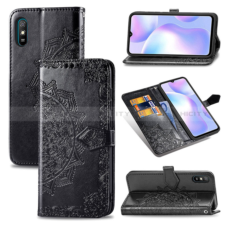 Coque Portefeuille Motif Fantaisie Livre Cuir Etui Clapet pour Xiaomi Redmi 9i Plus