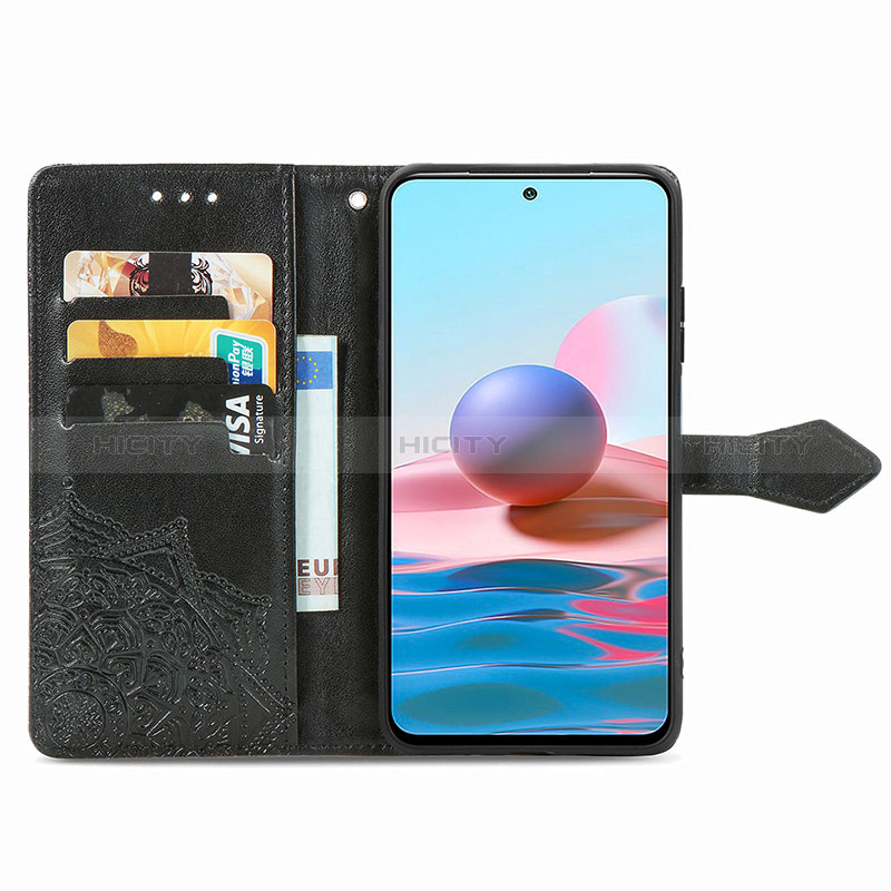 Coque Portefeuille Motif Fantaisie Livre Cuir Etui Clapet pour Xiaomi Redmi Note 10 4G Plus