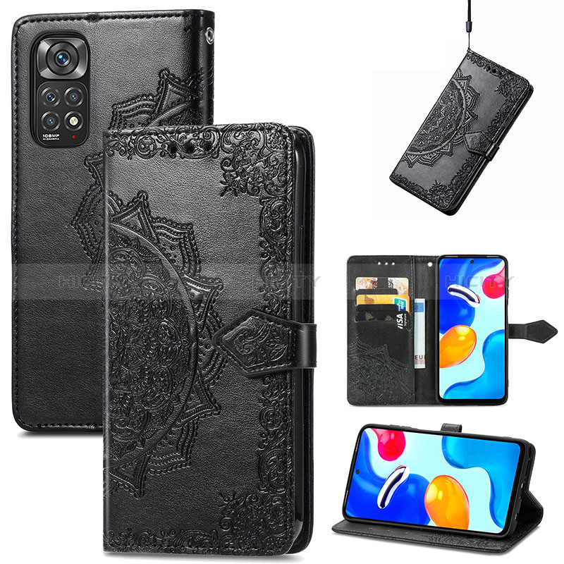 Coque Portefeuille Motif Fantaisie Livre Cuir Etui Clapet pour Xiaomi Redmi Note 11S 4G Plus