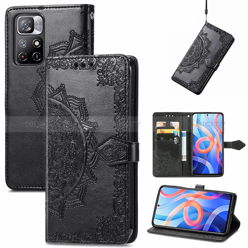 Coque Portefeuille Motif Fantaisie Livre Cuir Etui Clapet pour Xiaomi Redmi Note 11S 5G Plus