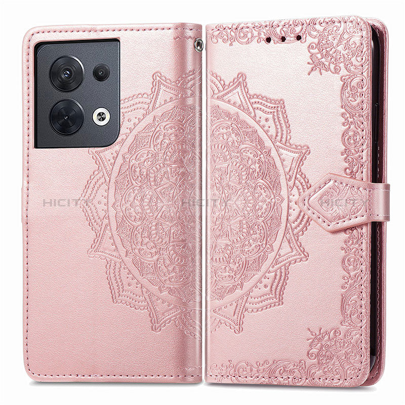 Coque Portefeuille Motif Fantaisie Livre Cuir Etui Clapet pour Xiaomi Redmi Note 13 5G Or Rose Plus