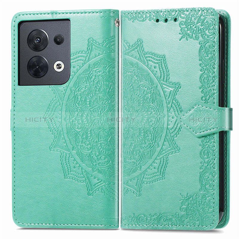 Coque Portefeuille Motif Fantaisie Livre Cuir Etui Clapet pour Xiaomi Redmi Note 13 5G Vert Plus