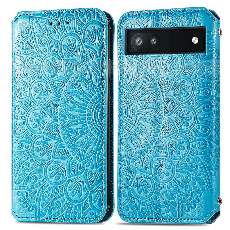 Coque Portefeuille Motif Fantaisie Livre Cuir Etui Clapet S01D pour Google Pixel 6a 5G Plus