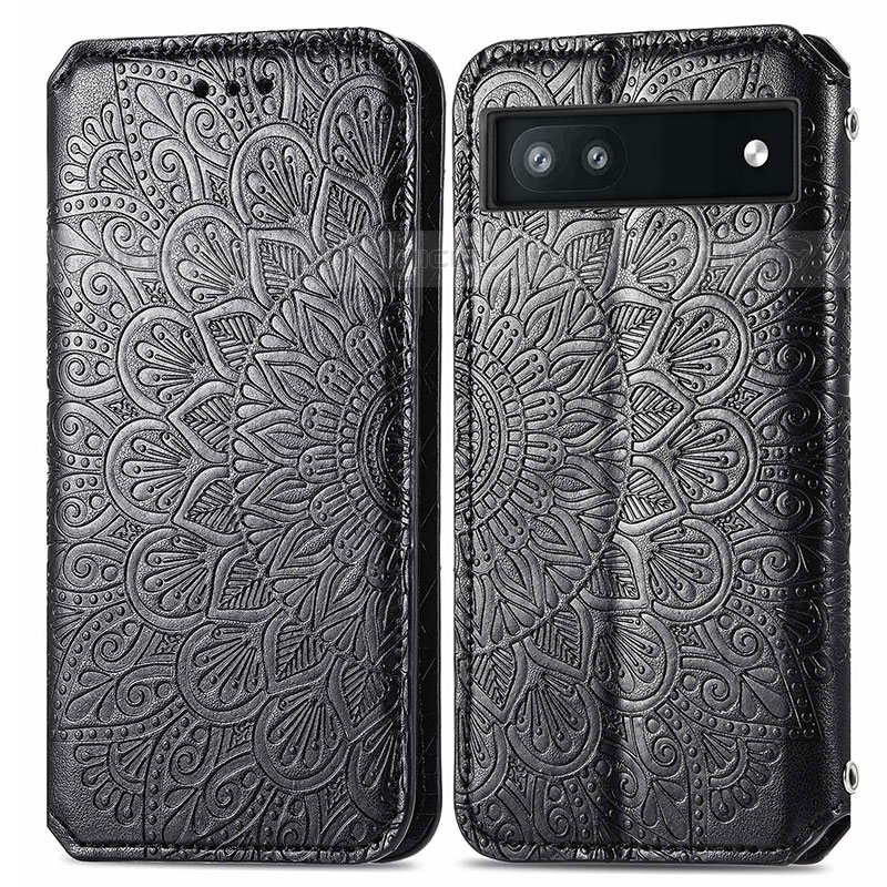 Coque Portefeuille Motif Fantaisie Livre Cuir Etui Clapet S01D pour Google Pixel 6a 5G Plus