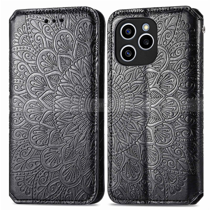 Coque Portefeuille Motif Fantaisie Livre Cuir Etui Clapet S01D pour Huawei Honor 60 SE 5G Plus