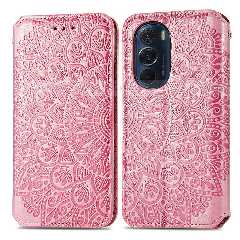 Coque Portefeuille Motif Fantaisie Livre Cuir Etui Clapet S01D pour Motorola Moto Edge Plus (2022) 5G Plus