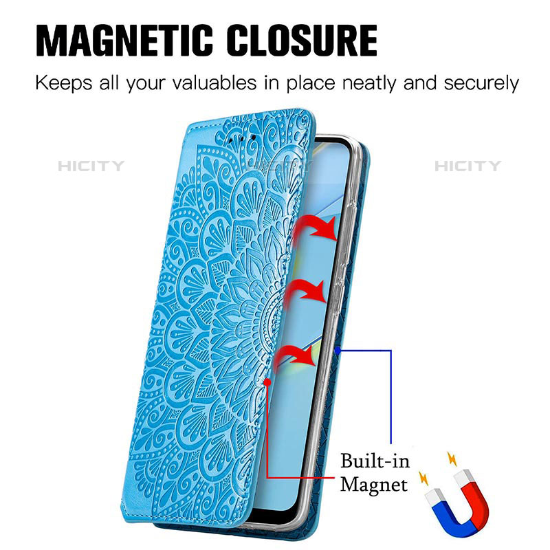 Coque Portefeuille Motif Fantaisie Livre Cuir Etui Clapet S01D pour Oppo A54 4G Plus