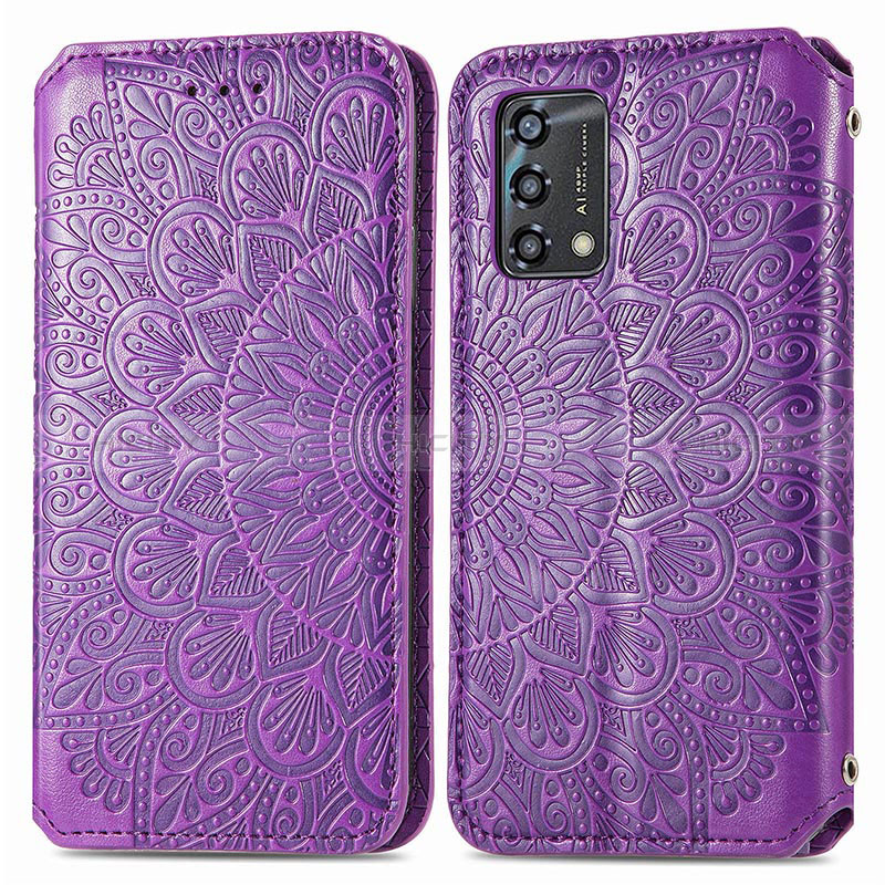 Coque Portefeuille Motif Fantaisie Livre Cuir Etui Clapet S01D pour Oppo A95 4G Plus