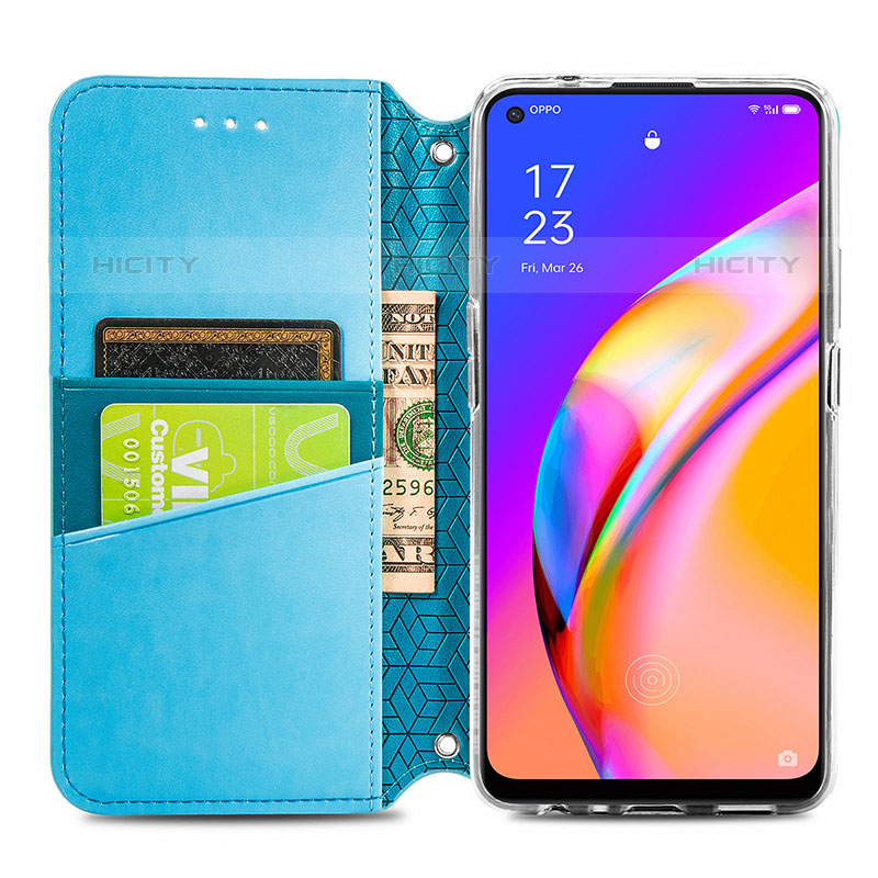 Coque Portefeuille Motif Fantaisie Livre Cuir Etui Clapet S01D pour Oppo A95 5G Plus