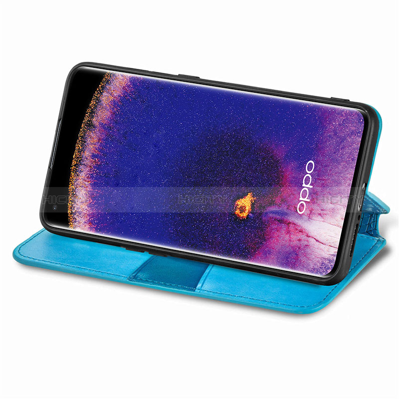 Coque Portefeuille Motif Fantaisie Livre Cuir Etui Clapet S01D pour Oppo Find X5 5G Plus