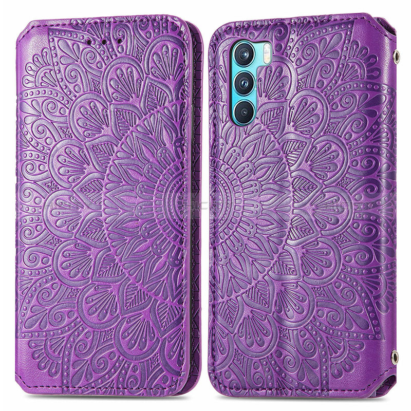 Coque Portefeuille Motif Fantaisie Livre Cuir Etui Clapet S01D pour Oppo K9 Pro 5G Plus