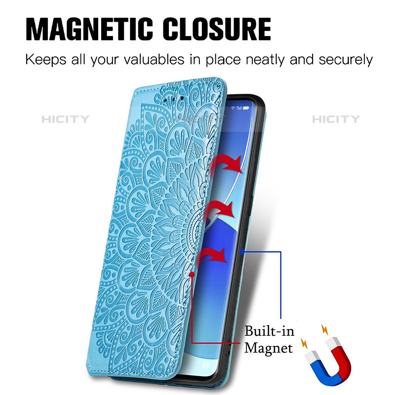 Coque Portefeuille Motif Fantaisie Livre Cuir Etui Clapet S01D pour Oppo Reno6 Pro 5G India Plus