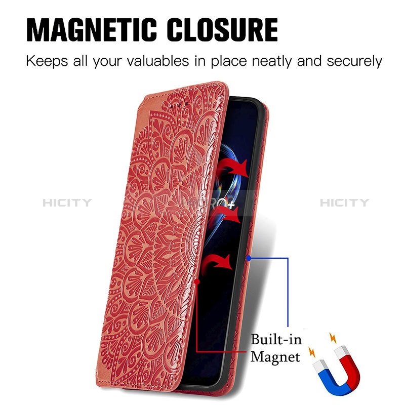 Coque Portefeuille Motif Fantaisie Livre Cuir Etui Clapet S01D pour Realme 9 4G Plus