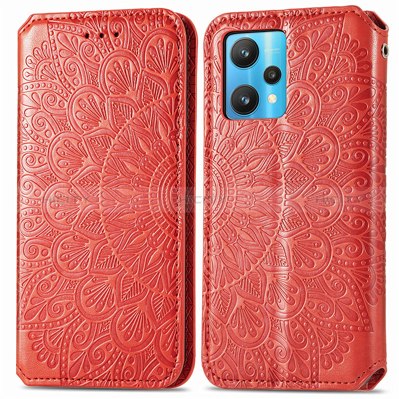 Coque Portefeuille Motif Fantaisie Livre Cuir Etui Clapet S01D pour Realme 9 4G Plus