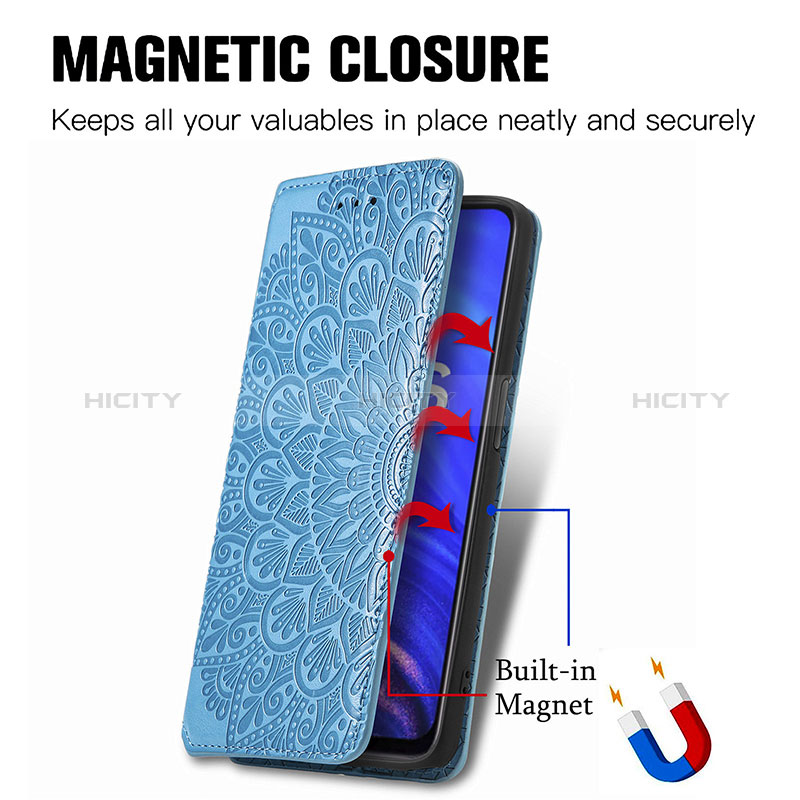 Coque Portefeuille Motif Fantaisie Livre Cuir Etui Clapet S01D pour Realme 9 SE 5G Plus