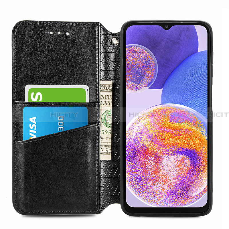 Coque Portefeuille Motif Fantaisie Livre Cuir Etui Clapet S01D pour Samsung Galaxy A23 4G Plus