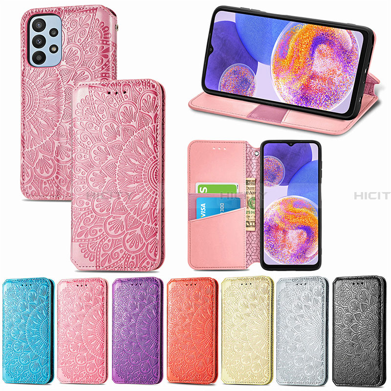 Coque Portefeuille Motif Fantaisie Livre Cuir Etui Clapet S01D pour Samsung Galaxy A23 4G Plus